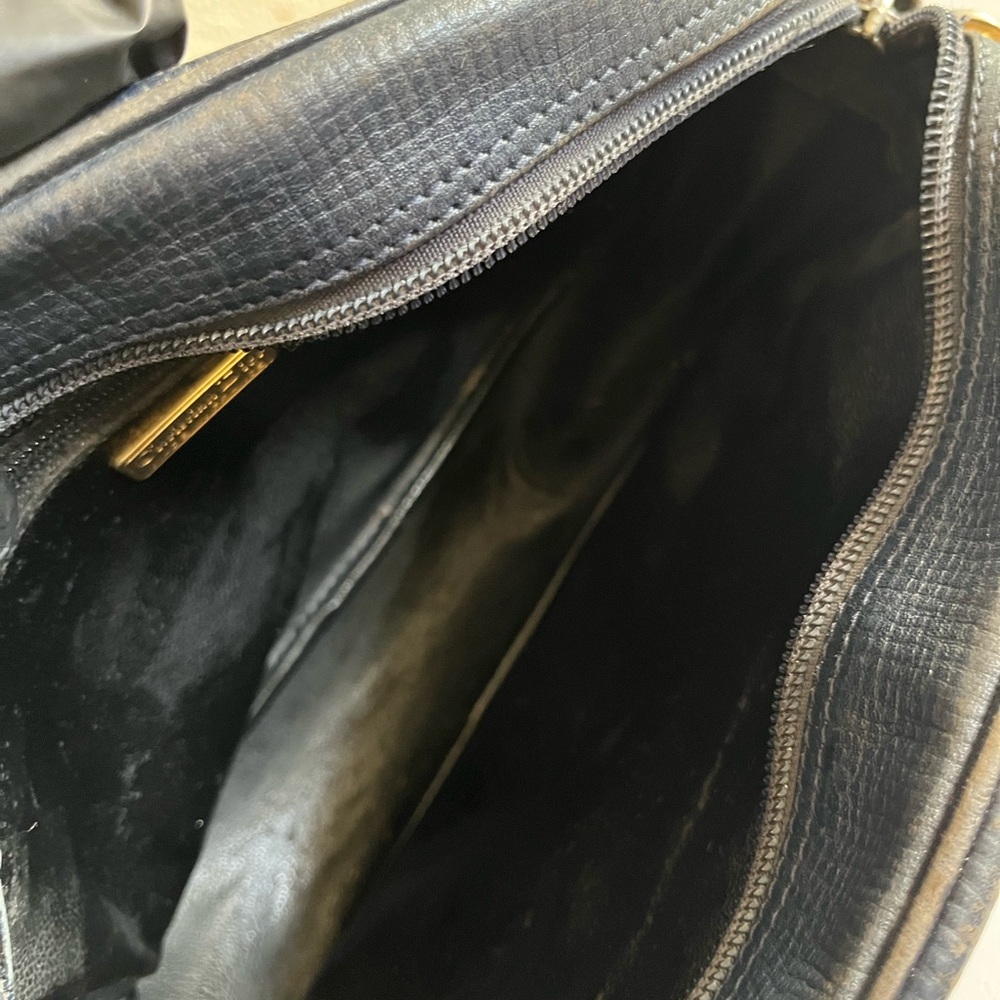 Navy blue Leather Crossbody Bag - Picture 3 of 15